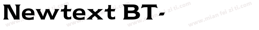 Newtext BT字体转换